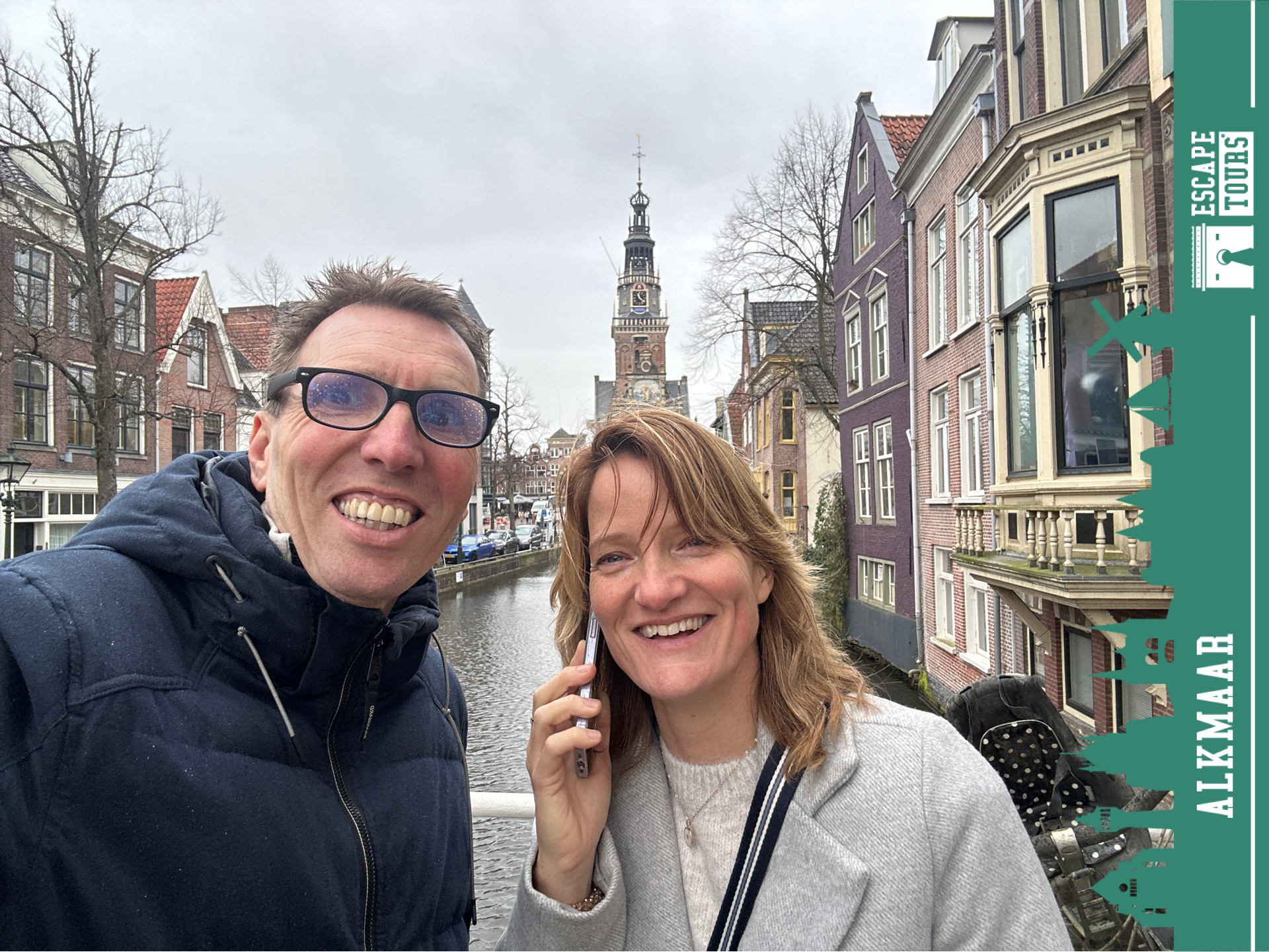 Teamfoto van Eveline en Jeroen