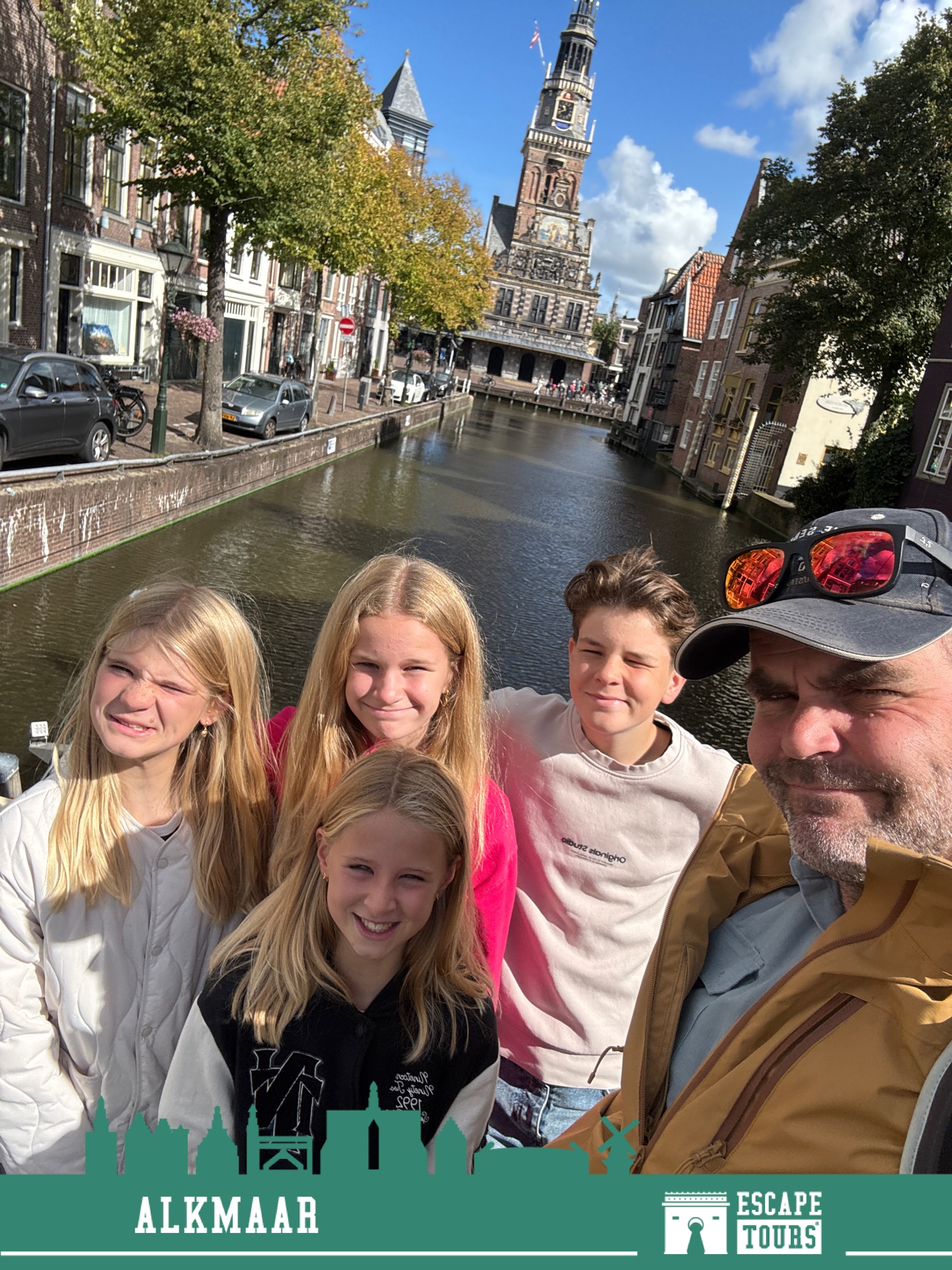 Teamfoto van De vandenhoven clan