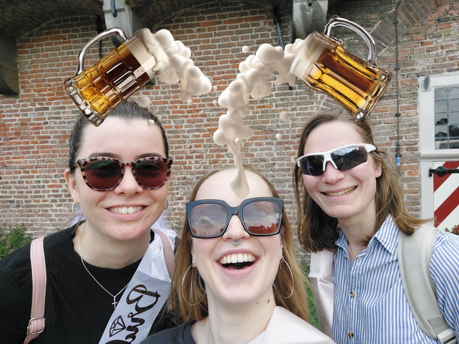 Teamfoto van Team Bride