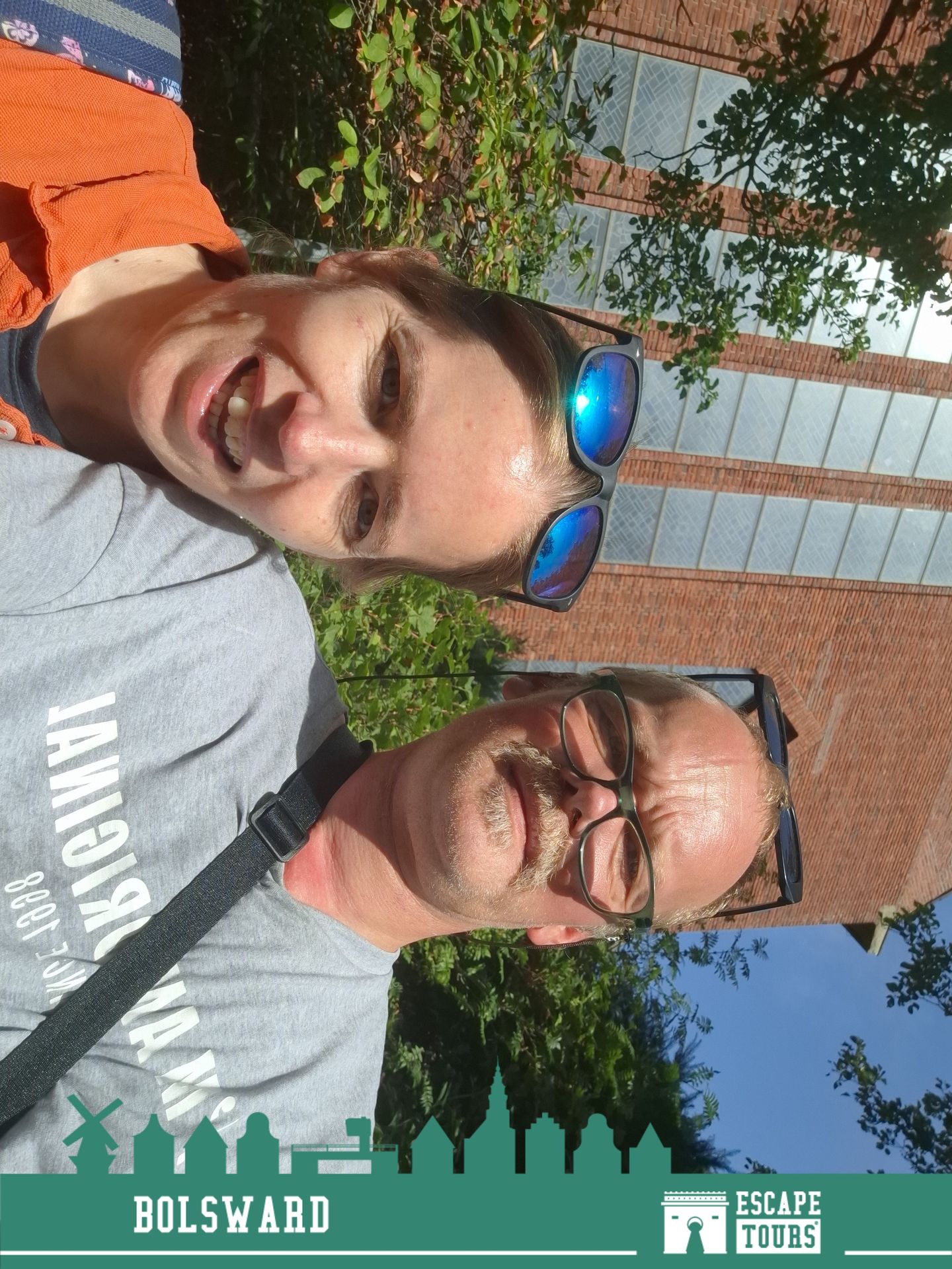 Teamfoto van Erwin en Willemien