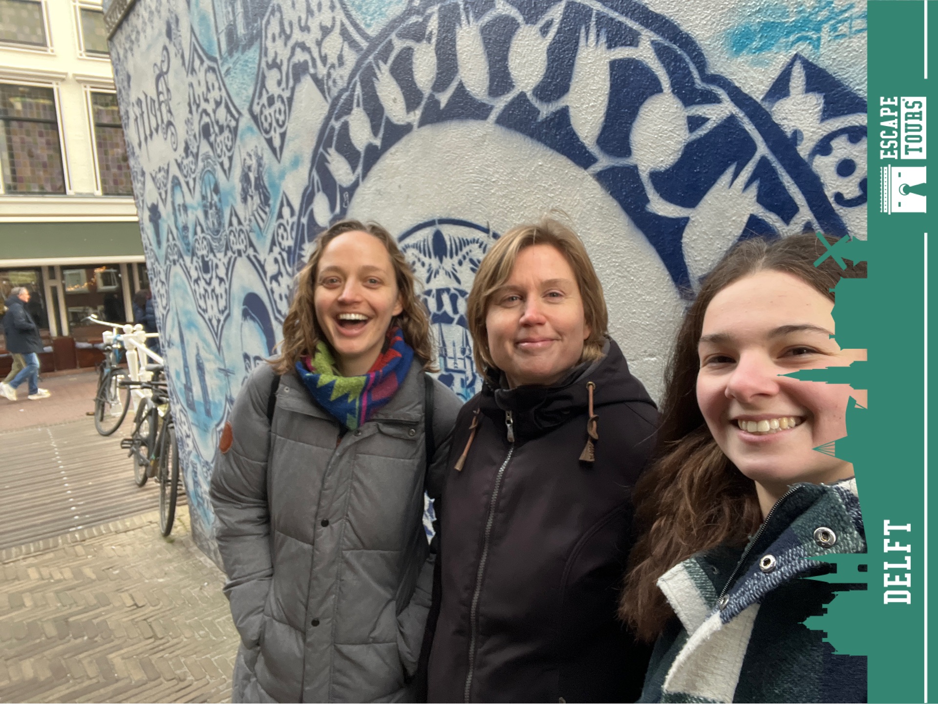 Teamfoto van Drie Dames