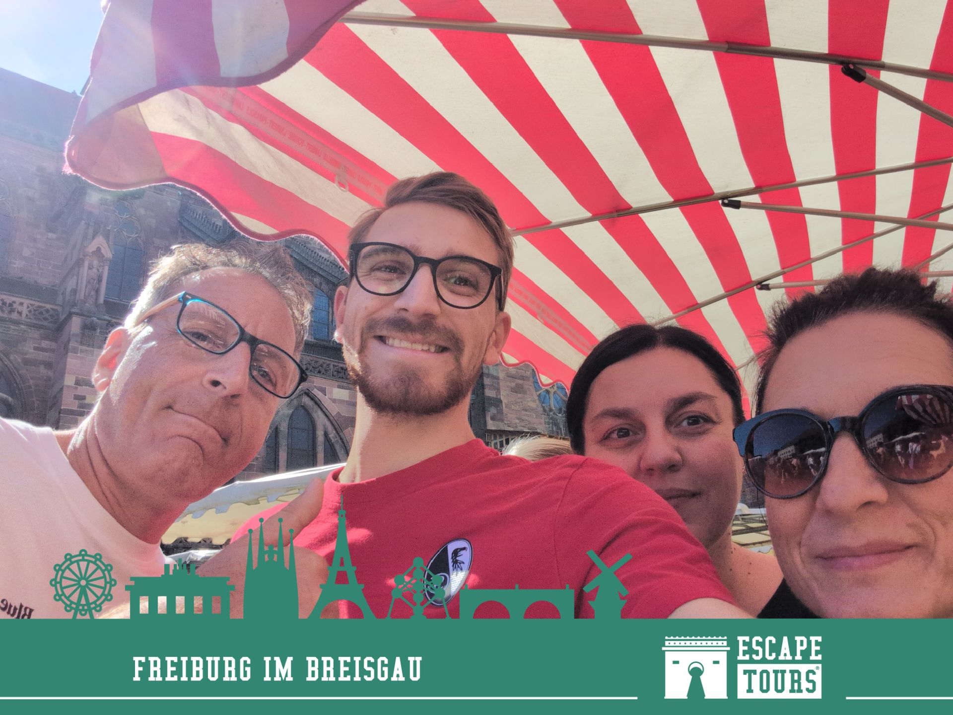 Teamfoto van schlaue Füchse