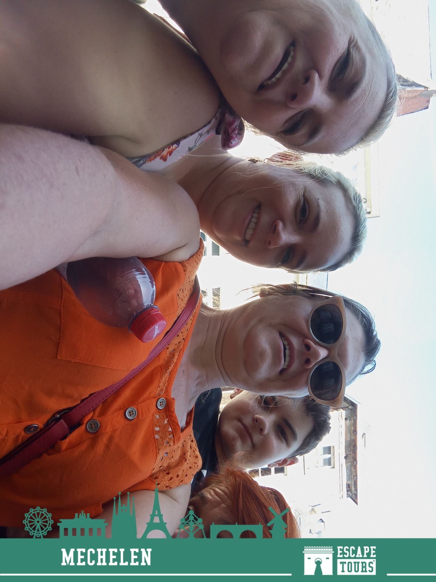 Teamfoto van 5 haren kat