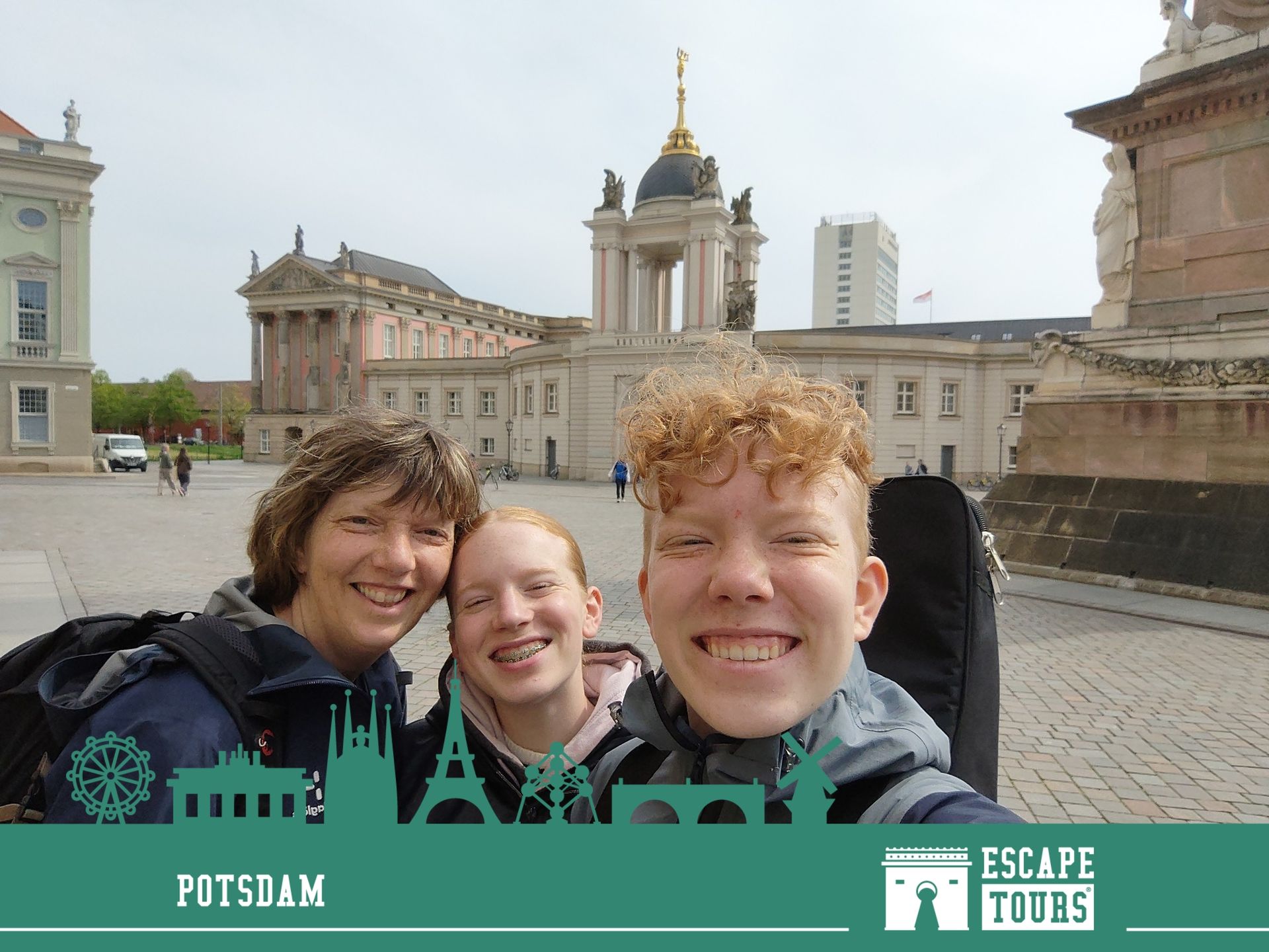 Teamfoto van Gingers en mama