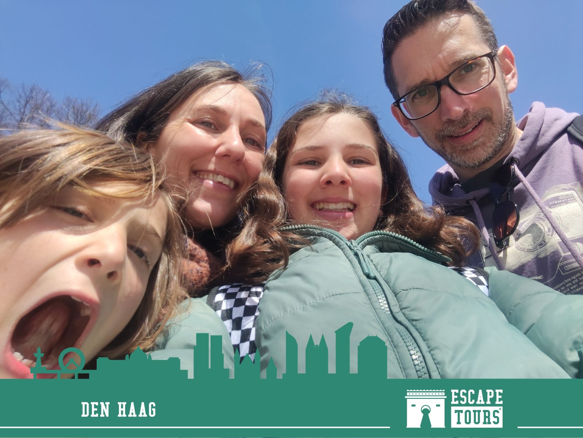 Teamfoto van hazen en mallie