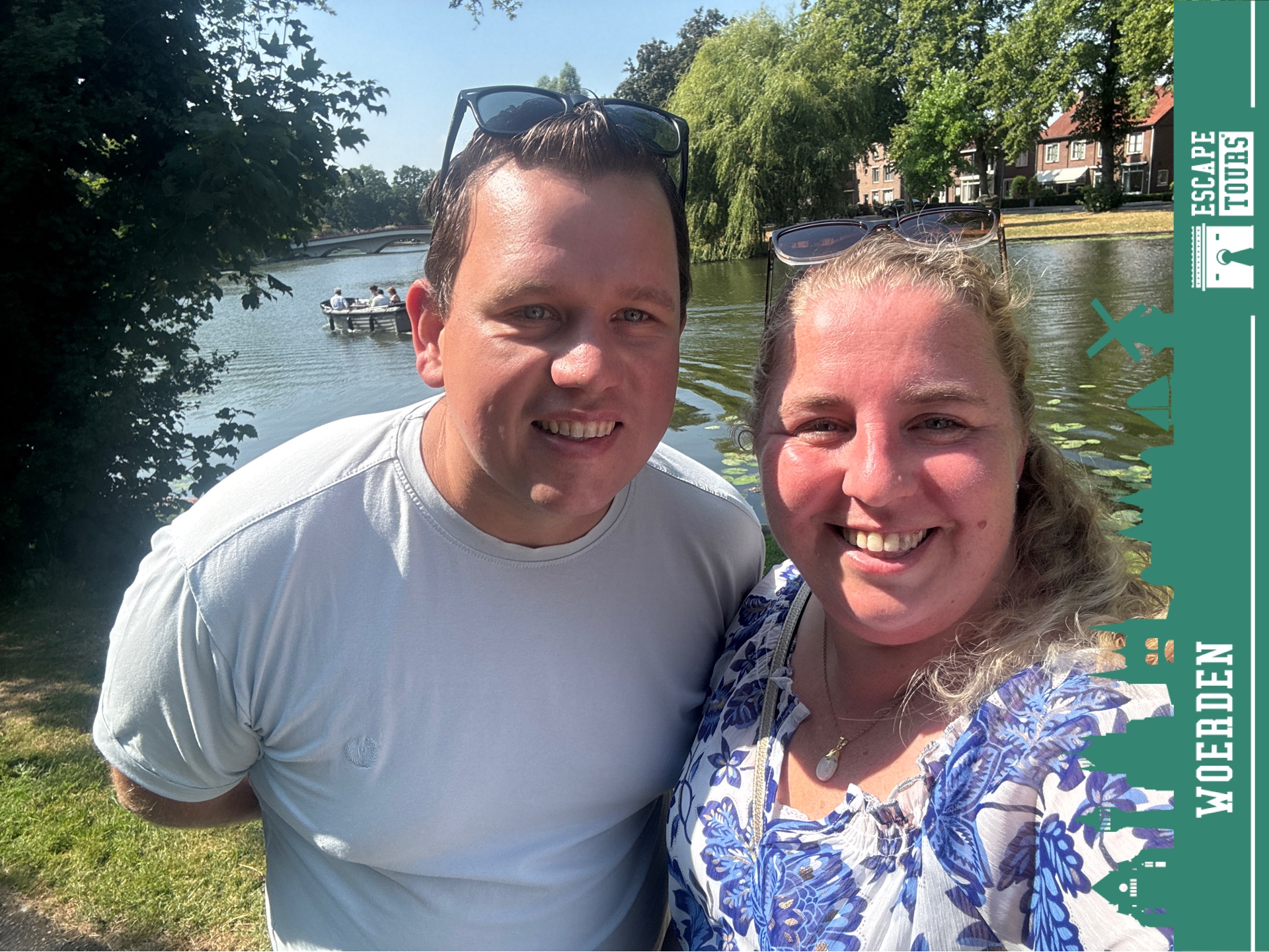 Teamfoto van Bjorn en Manon