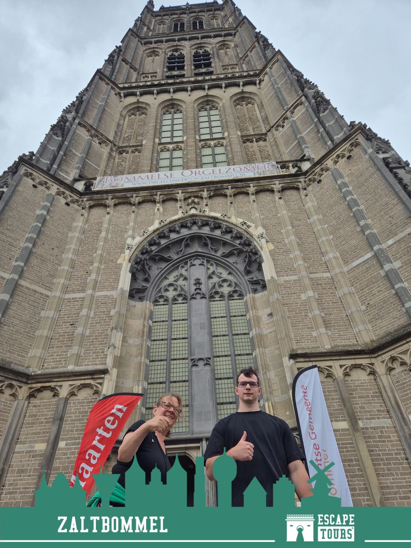 Teamfoto van Maarten Van Rossum en van Her